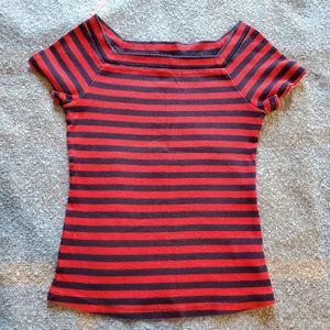 Striped Anthropologie 9 H15 Tee S short sleeved